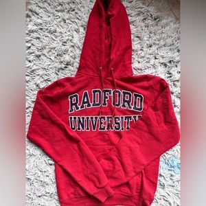 Champion red Radford University sweatshirt